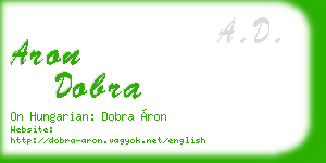 aron dobra business card